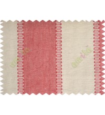 White red stripes main cotton curtain designs